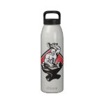 Blacksmith With Hammer Striking Barbell Drinking Bottle