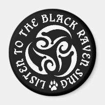 Blackwolf Majik - Raven Goddess Sing Magnet