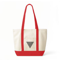 Blackwork Triangle Knot Bag bags