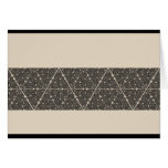 Blackwork Triangle Knot Band Card