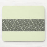 Blackwork Triangle Knot Band Mousepad