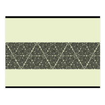 Blackwork Triangle Knot Band Postcard