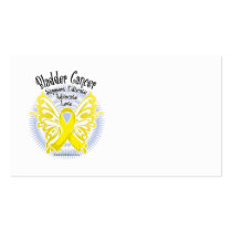 Bladder Cancer Butterfly 3 Business Card Templates