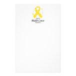 Bladder Cancer Ribbon Of Butterflies Stationery