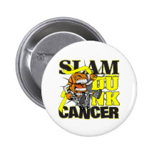 Bladder Cancer - Slam Dunk Cancer Pinback Button