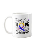 Bladder Cancer Typographic Faith Love Hope Coffee Mug