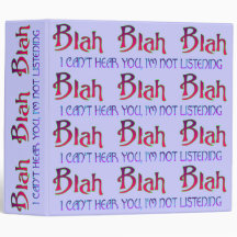 Blah Blah Blah Binder