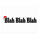 Blah Blah Blah Christmas Post Card