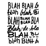 Blah Blah Blah Post Cards