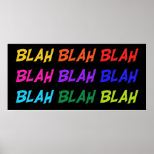 Blah - fade posters