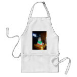 Blaheen of the roads dog Nuala in her new  poncho Apron