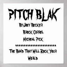 BLAK de LANCEMENT, par : Joey Becker     Brock Cor Affiches