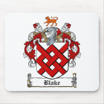 BLAKE FAMILY CREST -  BLAKE COAT OF ARMS MOUSE PADS
