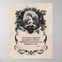 Blake "To See a World" Victorian Art Poster