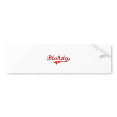 Blakely Georgia Classic Design Bumper Sticker by cityshirt