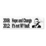 Blame Game bumper sticker