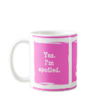 "Blame it on birth order." Customize yourself! Coffee Mug