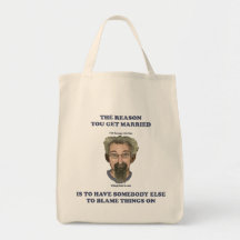 Blame Things On Canvas Bags