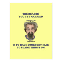 Blame Things On Postcard