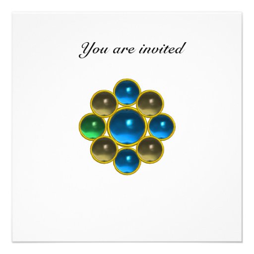 Blanc d'agate de saphir de LUNDI Cartons D'invitation
