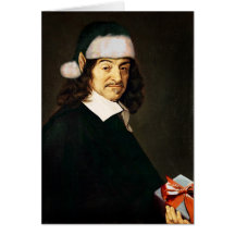 Blanc de carte de Noël de Descartes