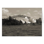 blanc de noir de port de Sydney Carte De Vœux