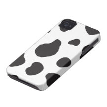 Blanc de vache à peau de fourrure de poster de ani coques Case-Mate iPhone 4