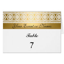 Blanc se reposant d'or de carte de partie de nombr