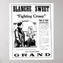 Blanche Sweet 1920 vintage movie ad poster