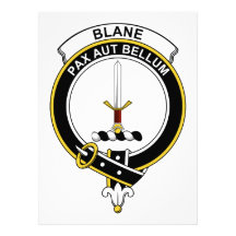 Blane Clan Badge Personalized Invite