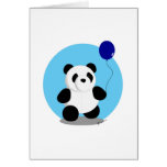 Blank Card - Panda Blue