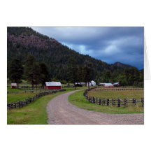 Blank Card with Homestead in Colorado