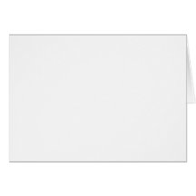 Blank Card with White Background
