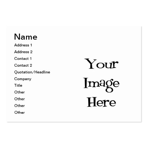 BLANK - CREATE YOUR OWN CUSTOM GIFT BUSINESS CARD TEMPLATES