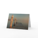 Blank Customizable Bay at Dawn Greeting Card