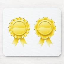 Blank gold rosettes mousemat