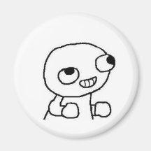 Blank guy refrigerator magnet