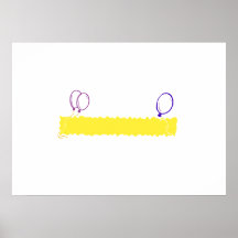 Blank Happy Birthday Banner Poster