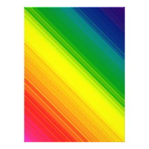 Blank Invitation, Bright Gay Pride Rainbow colors