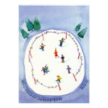 Blank Invitations Skating Party Winter Play Date