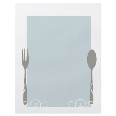 blank menu full color flyer by megnomad