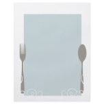 blank menu flyers
