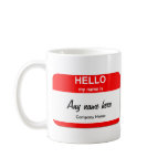 Blank Name Tag Templates Coffee Mug