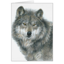 Blank Notecard "Haunted Eyes" Original Art