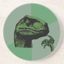 Blank Philosoraptor Drink Coasters