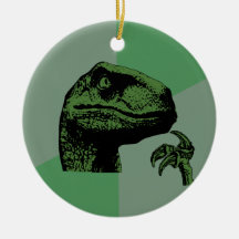 Blank Philosoraptor Ornament