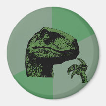 Blank Philosoraptor Refrigerator Magnet