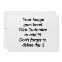 Blank product ready to customize, your own design personalized invites
