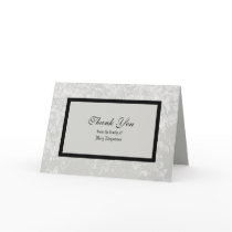 Blank Sympathy Thank You Card in Classic Grey
