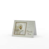 Blank Sympathy Thank You Note Card - Gardenia